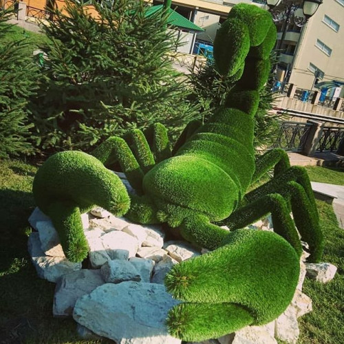 Садово-парковая  скульптура топиари скорпион